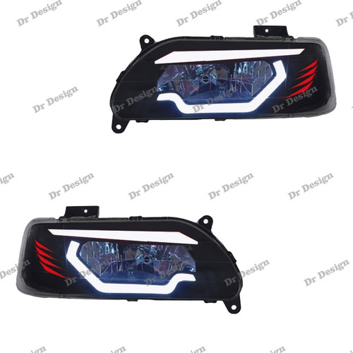 چراغ جلو اسپرت پراید طرح هگزا سفید