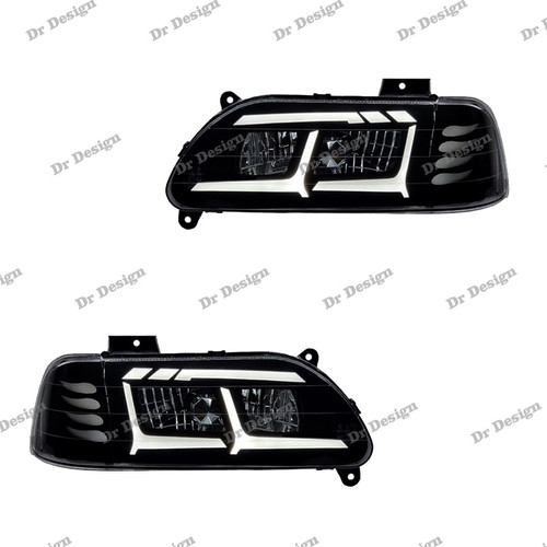 چراغ جلو اسپرت پراید طرح آئودی سفید