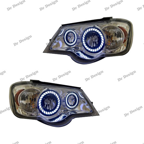 چراغ جلو اسپرت پراید 111 و 132 طرح حلقه توربینی سفید