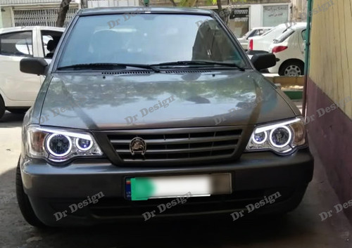 چراغ جلو اسپرت پراید 111 و 132 طرح انگری سفید