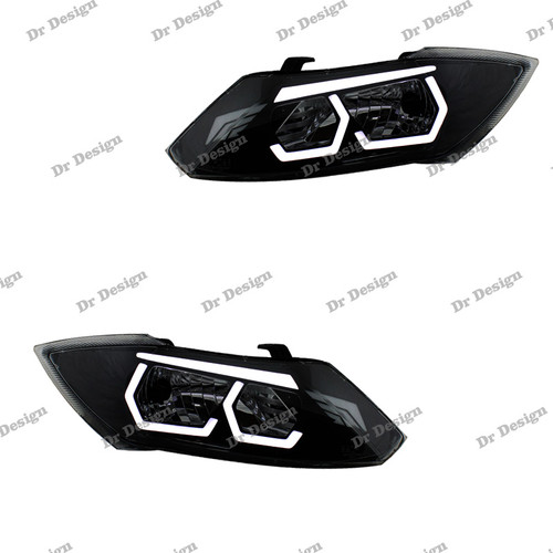 چراغ جلو اسپرت ساینا و کوئیک طرح بی ام و سفید