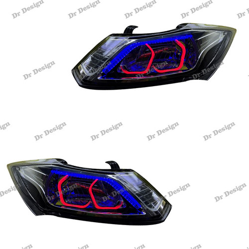 چراغ جلو اسپرت ساینا و کوئیک طرح انگری سه بعدی