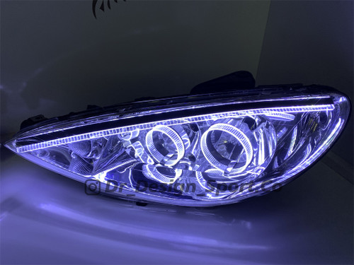 چراغ جلو اسپرت 206 طرح Angry