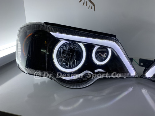 چراغ جلو اسپرت پراید 111 و 132 طرح باکستر سفید داخل مشکی