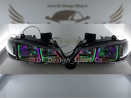 چراغ جلو اسپرت پارس طرح یو فولکالر داخل مشکی