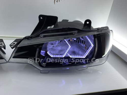 چراغ جلو اسپرت آریسان طرح آی 8 سفید یخی