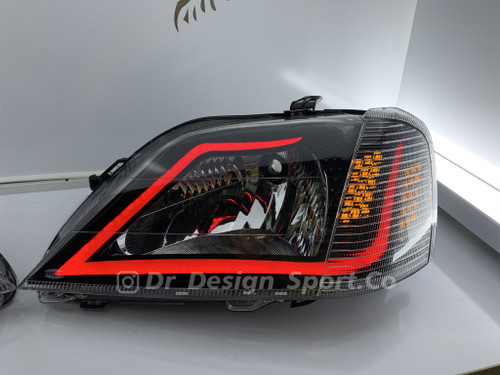 چراغ جلو اسپرت ال 90 طرح آکورد قرمز